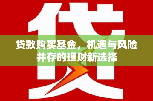 嵊州贷款购买基金，机遇与风险并存的理财新选择