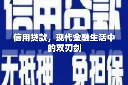 嵊州信用贷款，现代金融生活中的双刃剑