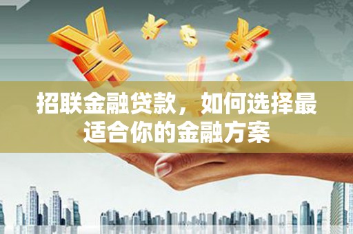 嵊州招联金融贷款，如何选择最适合你的金融方案