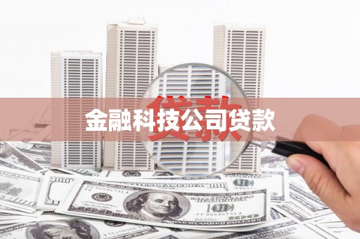 嵊州金融科技公司贷款