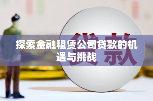 嵊州探索金融租赁公司贷款的机遇与挑战