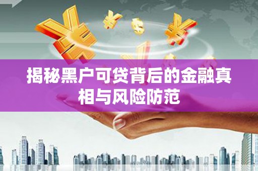 嵊州揭秘黑户可贷背后的金融真相与风险防范