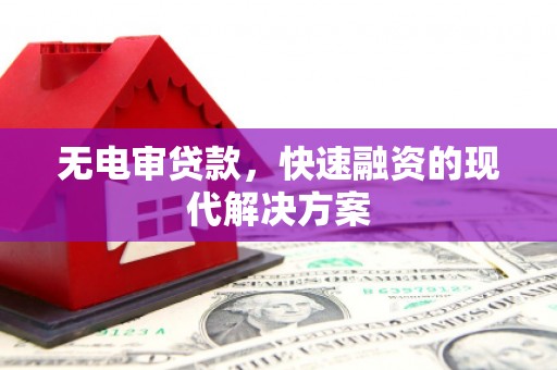嵊州无电审贷款，快速融资的现代解决方案