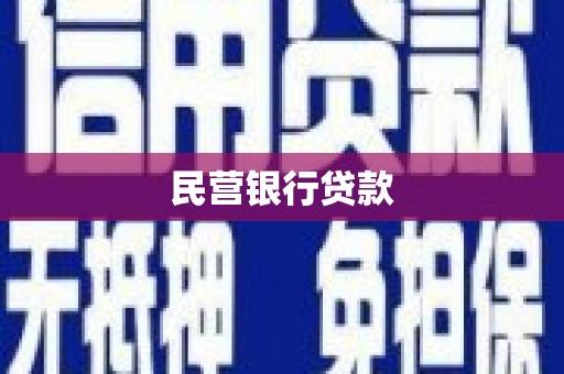 嵊州民营银行贷款
