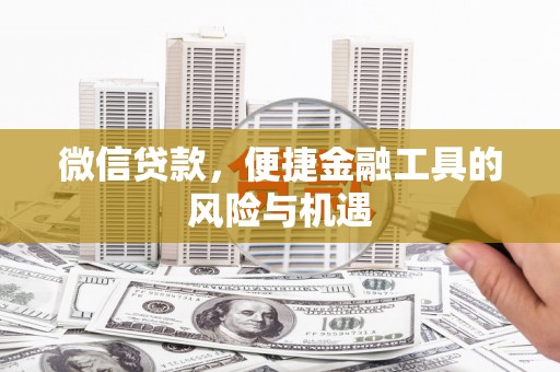 嵊州微信贷款，便捷金融工具的风险与机遇