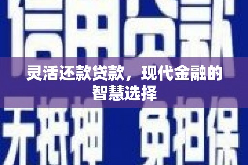 嵊州灵活还款贷款，现代金融的智慧选择