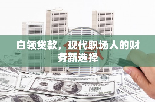 嵊州白领贷款，现代职场人的财务新选择