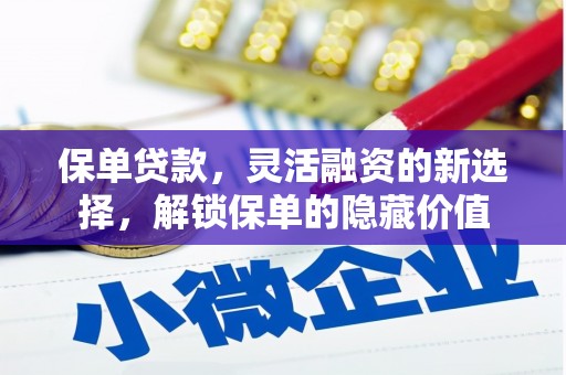 嵊州保单贷款，灵活融资的新选择，解锁保单的隐藏价值