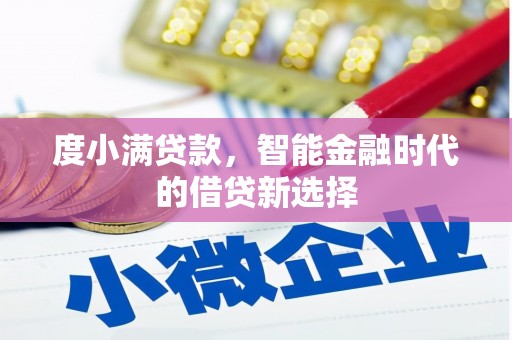 嵊州度小满贷款，智能金融时代的借贷新选择