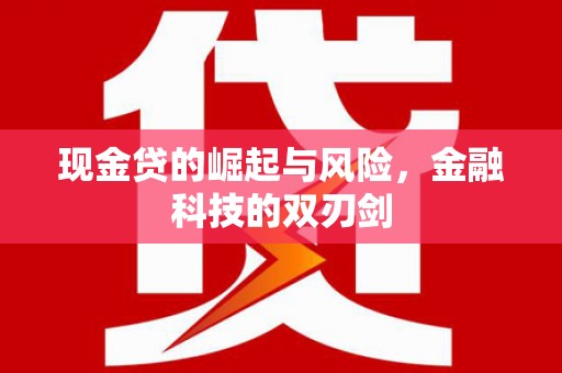 嵊州现金贷的崛起与风险，金融科技的双刃剑