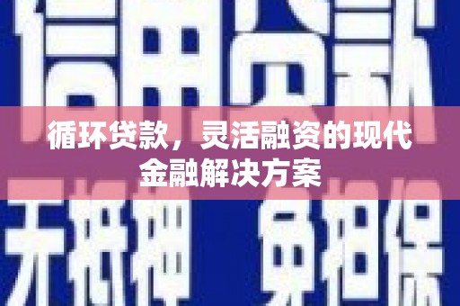 嵊州循环贷款，灵活融资的现代金融解决方案