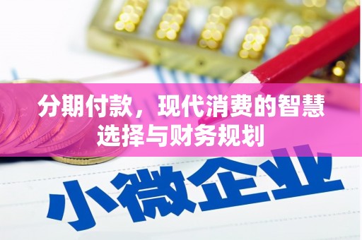 嵊州分期付款，现代消费的智慧选择与财务规划