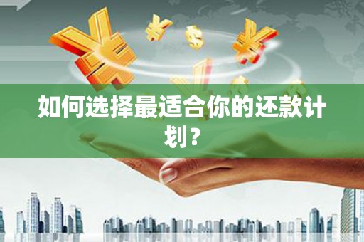 嵊州如何选择最适合你的还款计划？