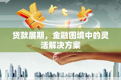 嵊州贷款展期，金融困境中的灵活解决方案