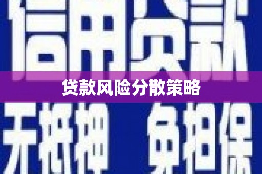 嵊州贷款风险分散策略