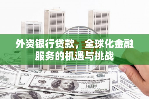 嵊州外资银行贷款，全球化金融服务的机遇与挑战