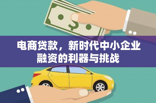 嵊州电商贷款，新时代中小企业融资的利器与挑战