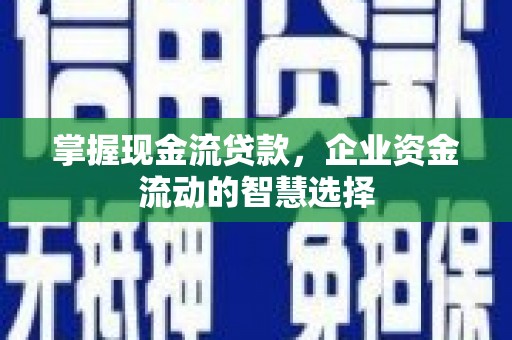嵊州掌握现金流贷款，企业资金流动的智慧选择