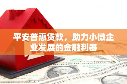 嵊州平安普惠贷款，助力小微企业发展的金融利器