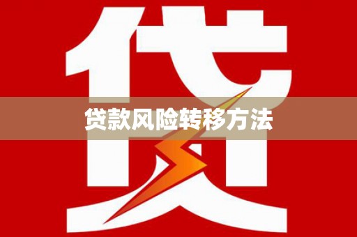 嵊州贷款风险转移方法