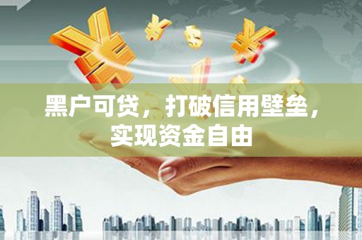 嵊州黑户可贷，打破信用壁垒，实现资金自由