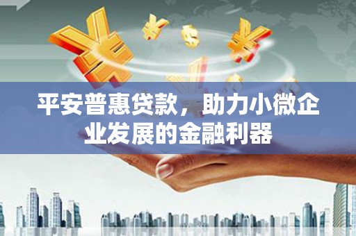 嵊州平安普惠贷款，助力小微企业发展的金融利器