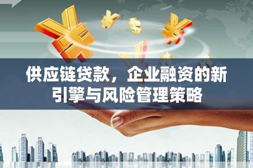嵊州供应链贷款，企业融资的新引擎与风险管理策略