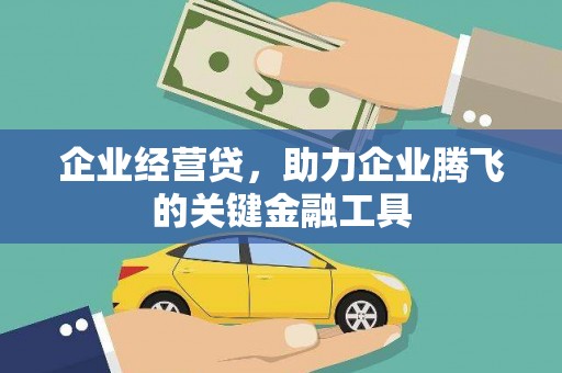 嵊州企业经营贷，助力企业腾飞的关键金融工具