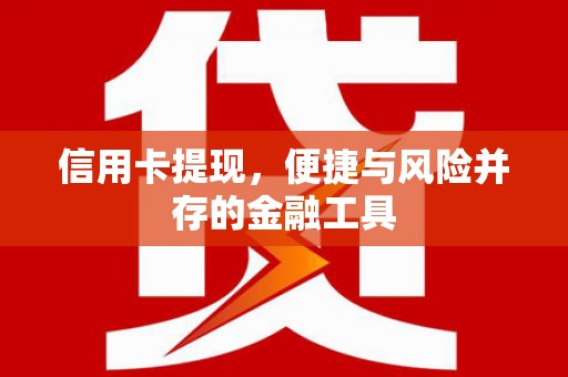 嵊州信用卡提现，便捷与风险并存的金融工具