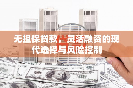 嵊州无担保贷款，灵活融资的现代选择与风险控制