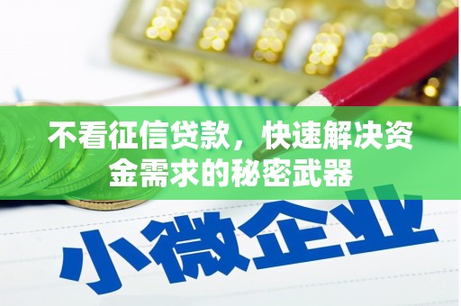 嵊州不看征信贷款，快速解决资金需求的秘密武器