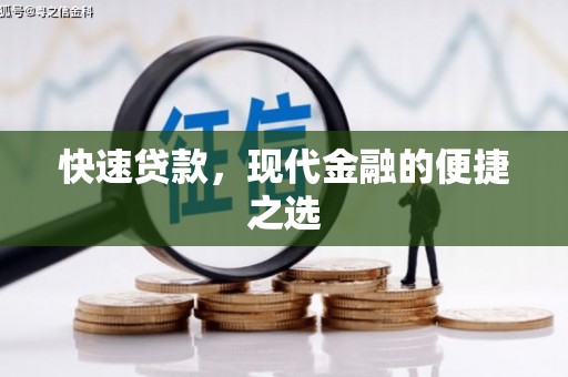 嵊州快速贷款，现代金融的便捷之选