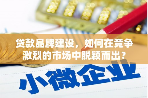 嵊州贷款品牌建设，如何在竞争激烈的市场中脱颖而出？