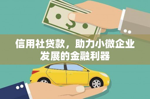 嵊州信用社贷款，助力小微企业发展的金融利器