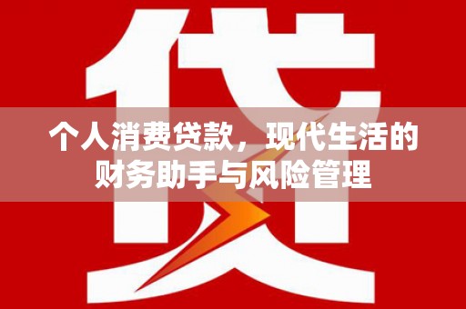 嵊州个人消费贷款，现代生活的财务助手与风险管理
