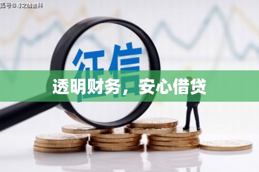 嵊州透明财务，安心借贷