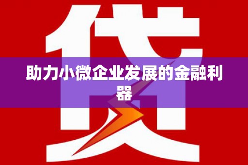 嵊州助力小微企业发展的金融利器