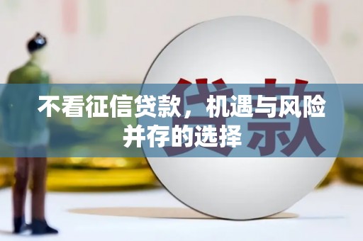 嵊州不看征信贷款，机遇与风险并存的选择