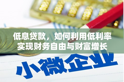 嵊州低息贷款，如何利用低利率实现财务自由与财富增长