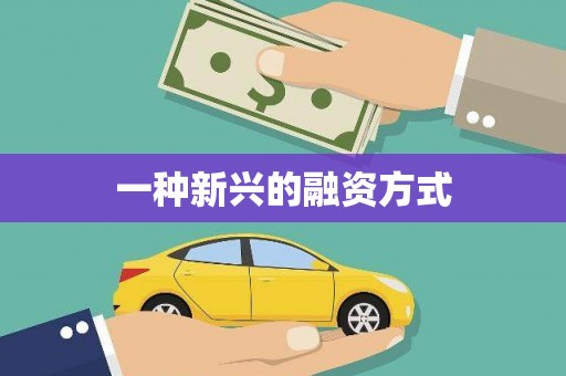 嵊州一种新兴的融资方式